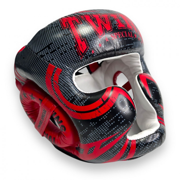 Шлем боксерский Twins Special FHGL3-TW5 black red XL