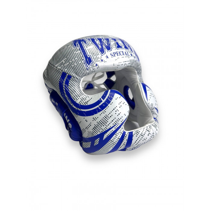 Шлем боксерский Twins Special FHGL3-TW5 white blue XL