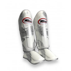 Защита голени Twins Special FSGL10-49 white silver - XL
