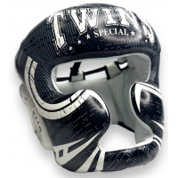 Шлем боксерский Twins Special FHGL3-TW5 black white XL