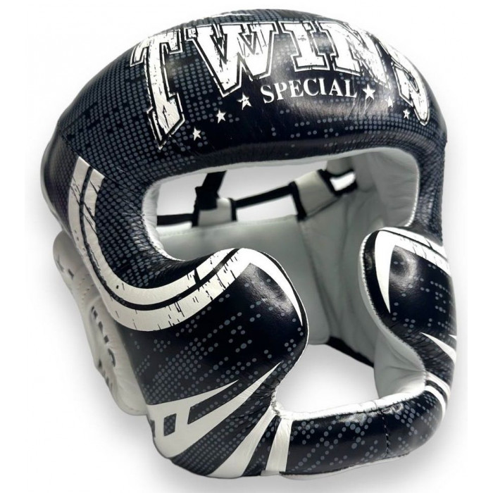 Шлем боксерский Twins Special FHGL3-TW5 black white XL