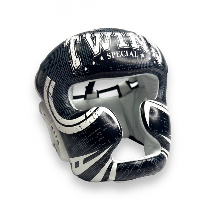 Шлем боксерский Twins Special FHGL3-TW5 black white XL