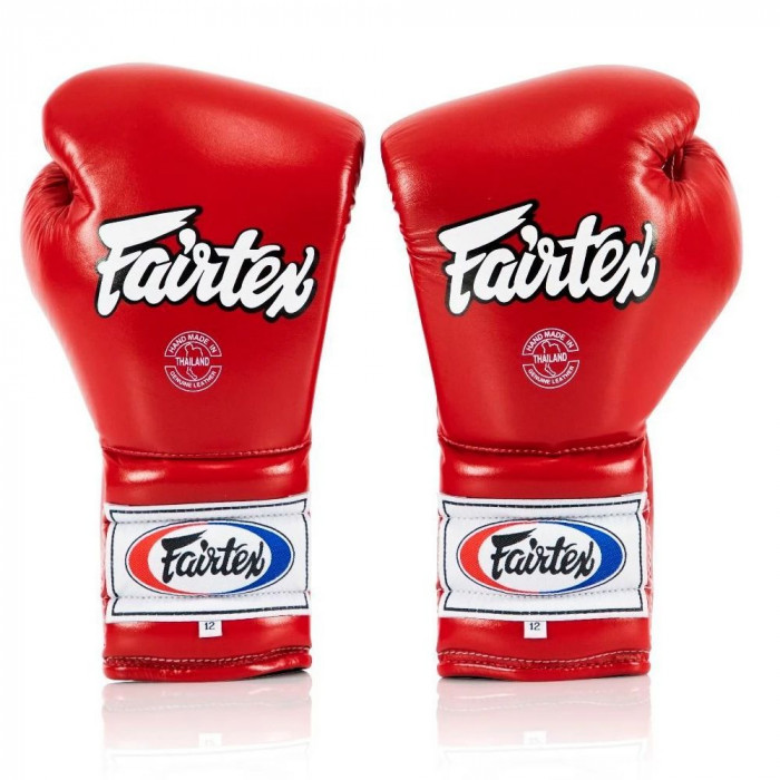 Перчатки боксерские на шнурке Fairtex BGL7 red 12 oz