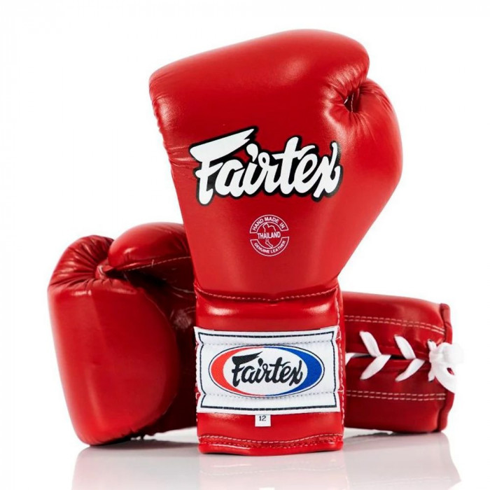 Перчатки боксерские на шнурке Fairtex BGL7 red 12 oz