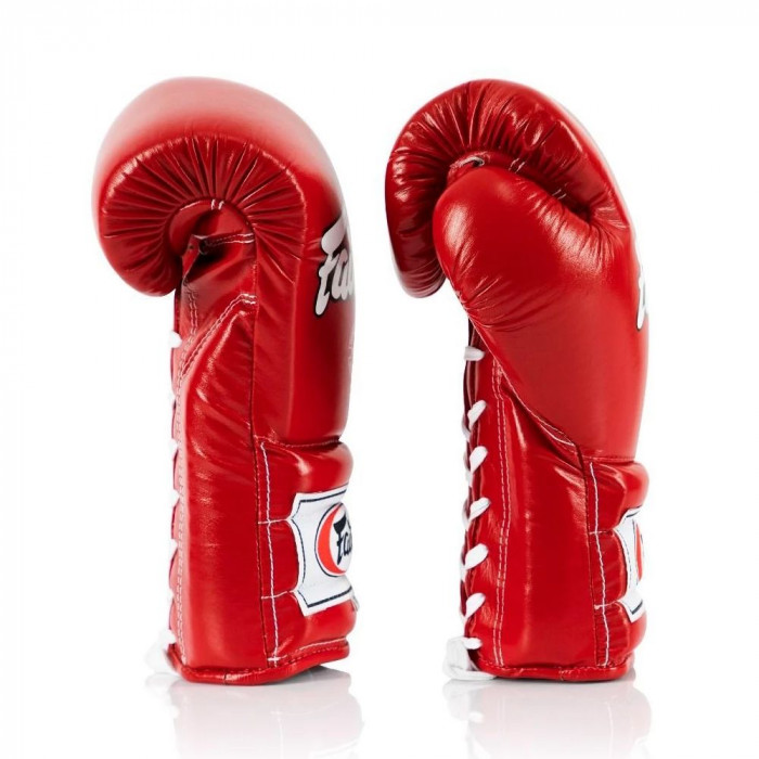 Перчатки боксерские на шнурке Fairtex BGL7 red 14 oz