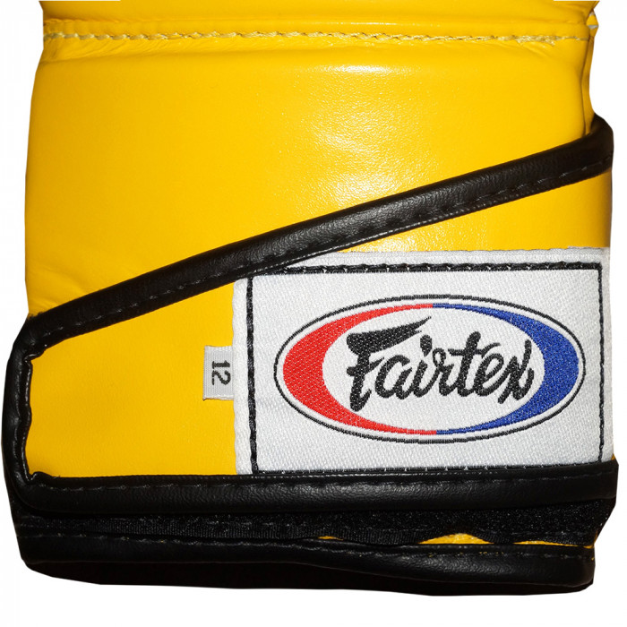 Боксерские перчатки Fairtex BGV6 yellow 12 oz