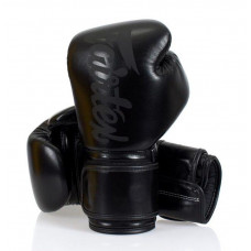 Боксерские перчатки Fairtex BGV14 Solid Black 12 oz