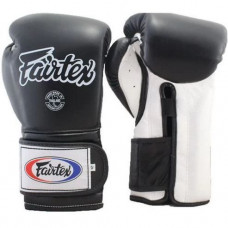Боксерские перчатки Fairtex BGV9 black white 14 oz