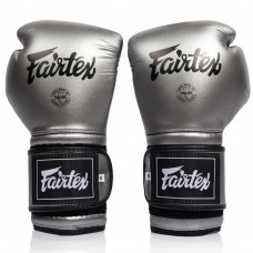 Боксерские перчатки Fairtex BGV9C-PLUS gun metallic 10 oz