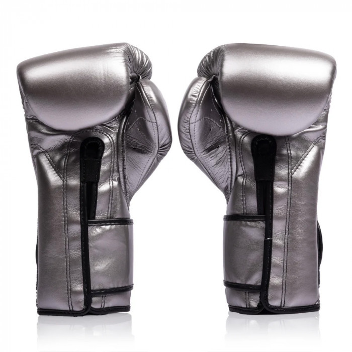Боксерские перчатки Fairtex BGV9C-PLUS gun metallic 10 oz
