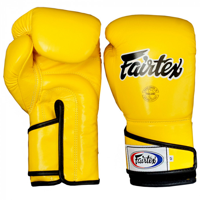 Боксерские перчатки Fairtex BGV6 yellow 16 oz