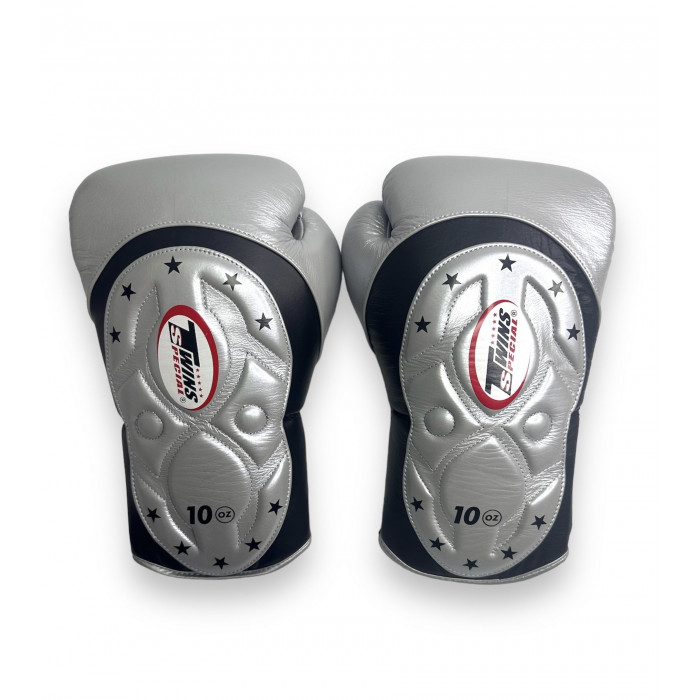 Боксерские перчатки Twins BGVL6 MK Silver 16 oz