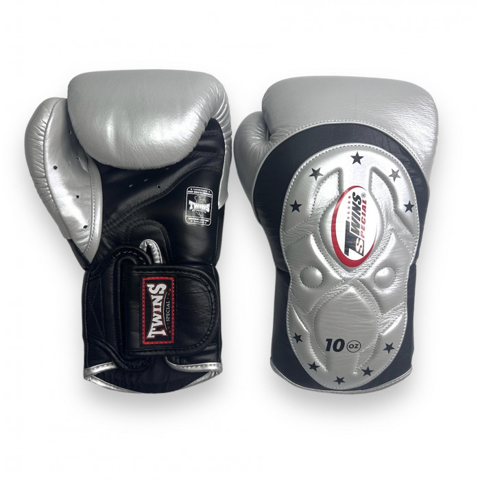 Боксерские перчатки Twins BGVL6 MK Silver 16 oz