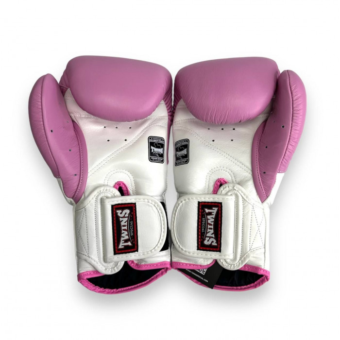 Боксерские перчатки Twins BGVL6 MK white pink 14 oz