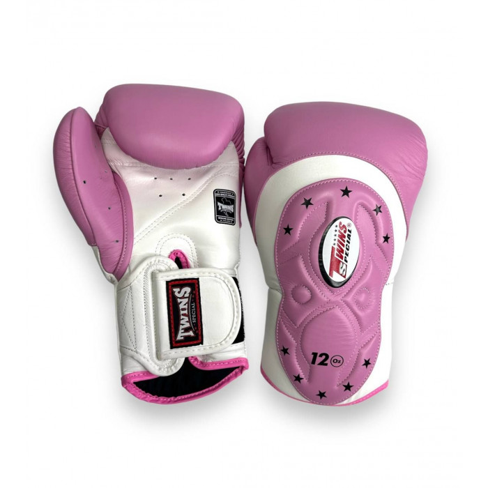 Боксерские перчатки Twins BGVL6 MK white pink 16 oz