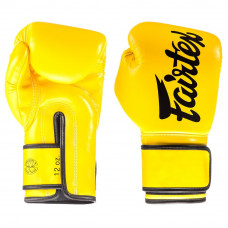 Боксерские перчатки Fairtex BGV14 yellow 10 oz