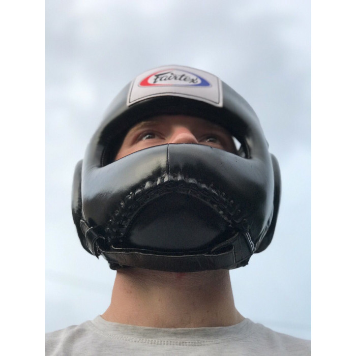 Шлем для бокса Fairtex с бампером HG4 black XL