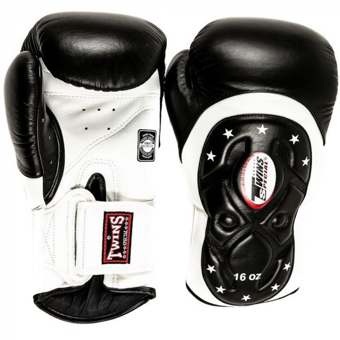 Боксерские перчатки Twins BGVL6 MK white black 16 oz