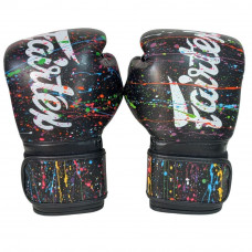 Боксерские перчатки Fairtex BGV14 Painter color black 12 oz