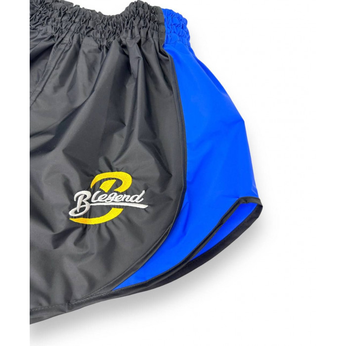 Шорты для бокса Blegend Powerhous black blue - 2XL