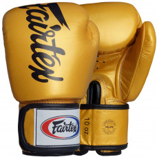 Боксерские перчатки Fairtex BGV19 gold 14 oz