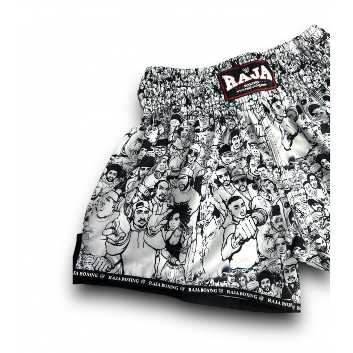 Шорты для бокса Raja white black n1 L