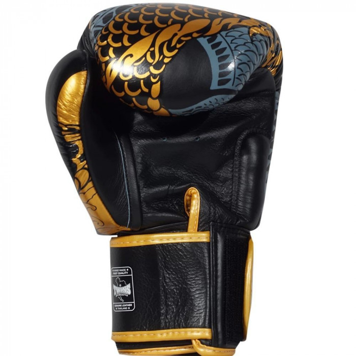 Боксерские перчатки FBGV52 Dragon black gold 14 oz