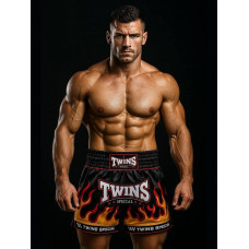 Шорты для бокса Twins Special TBS Flame XL