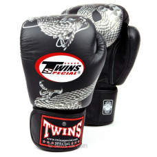 Боксерские перчатки Twins FBGVL3-23 black silver 16 oz