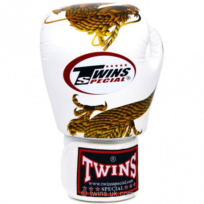 Боксерские перчатки Twins FBGVL3-23 white gold 16 oz