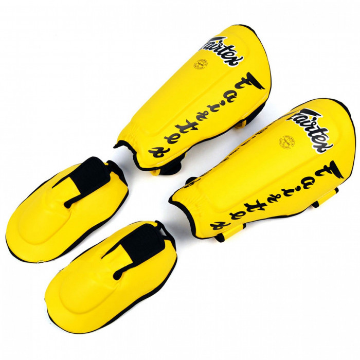 Защита голени Fairtex SP7 yellow XL