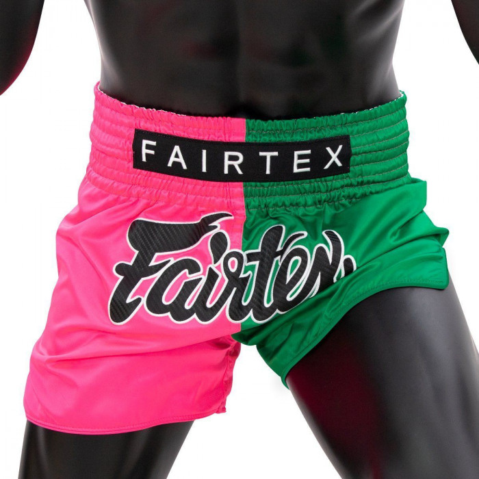 Шорты для бокса Fairtex BS1911 (розовый-зеленый) L