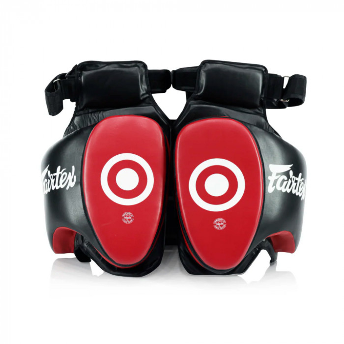 Тренерские накладки для Лоу Кика Fairtex TP5 black red