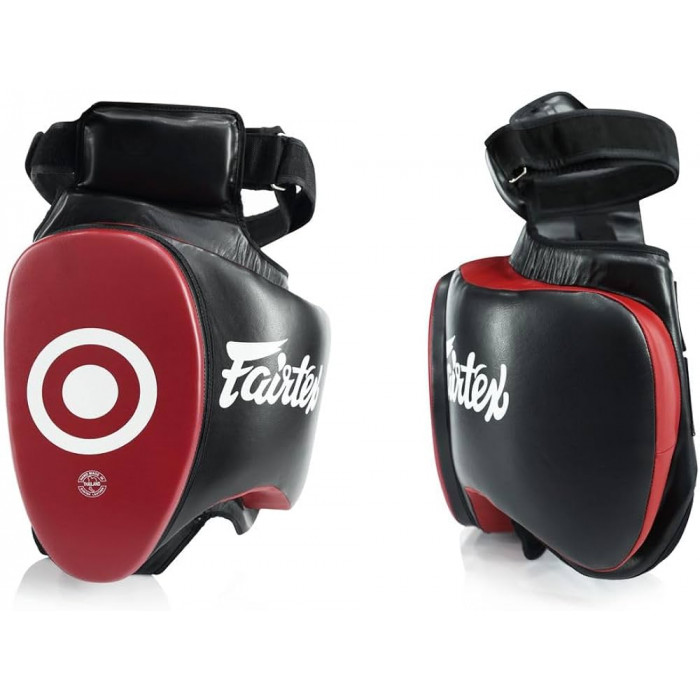 Тренерские накладки для Лоу Кика Fairtex TP5 black red
