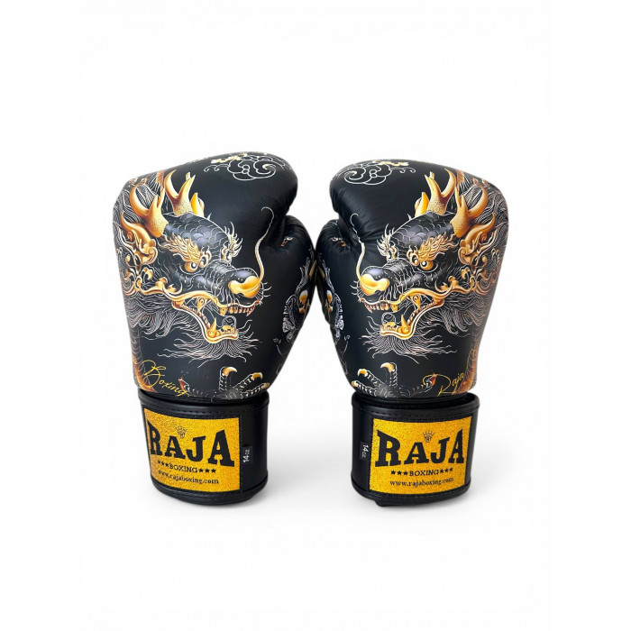Боксёрские перчатки Raja Gold Dragon 16 oz
