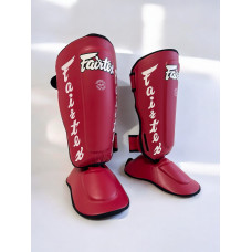 Защита голени Fairtex SP7 red XL