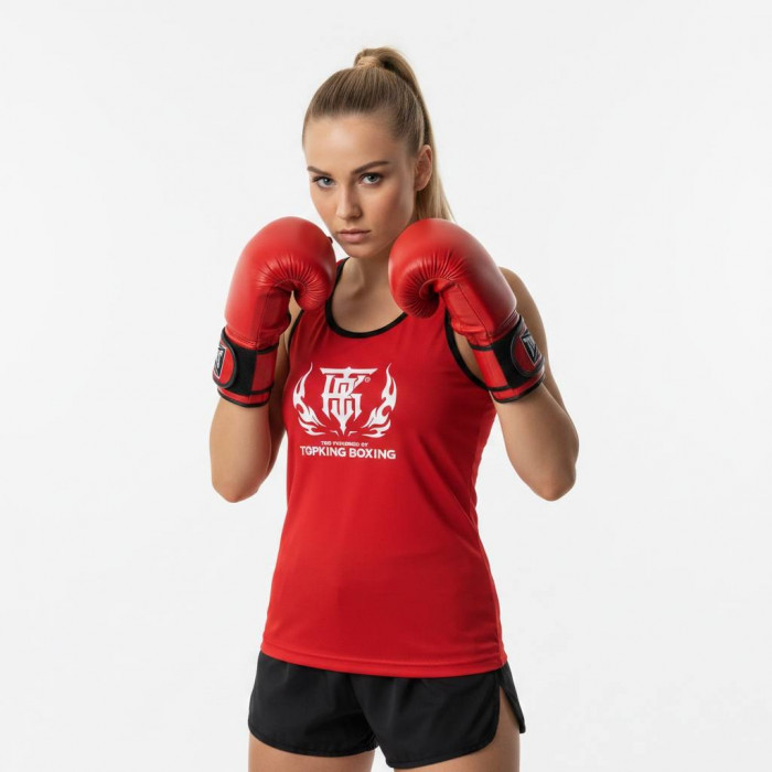 Майка для соревнований Top King Boxing red XL