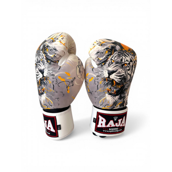 Боксёрские перчатки Raja White Tiger 12 oz