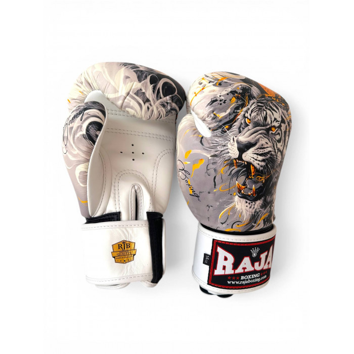 Боксёрские перчатки Raja White Tiger 12 oz
